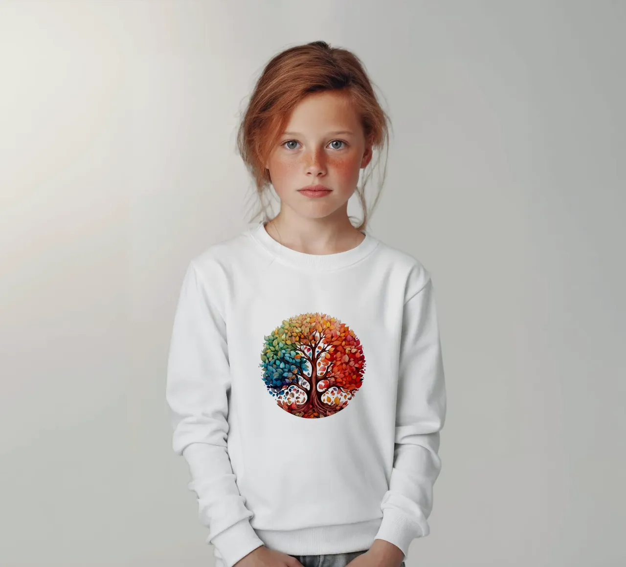 Albero della vita colorato felpa bambino da Spiritual Touch