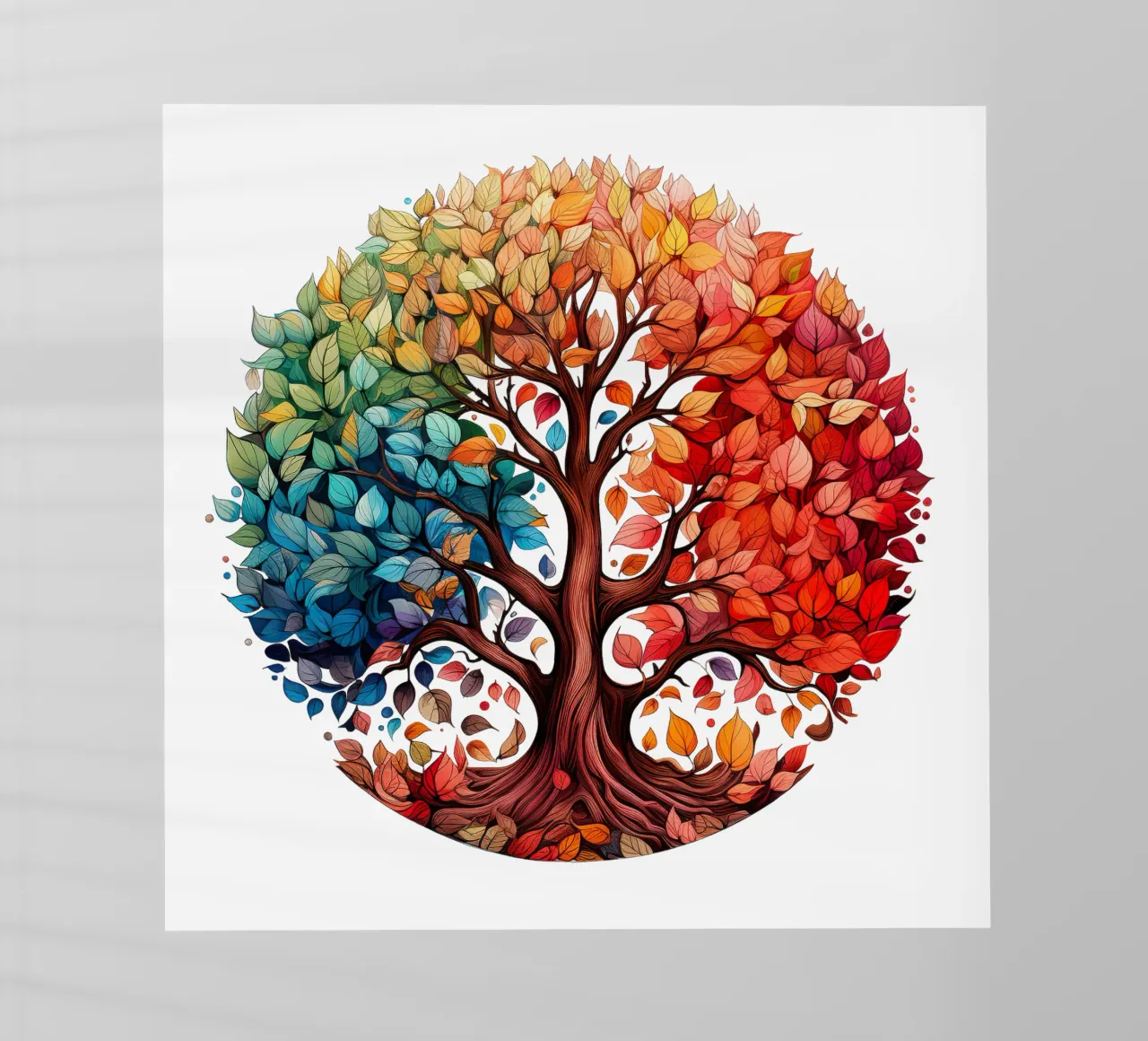 Albero della vita colorato pellicola backlit da Spiritual Touch