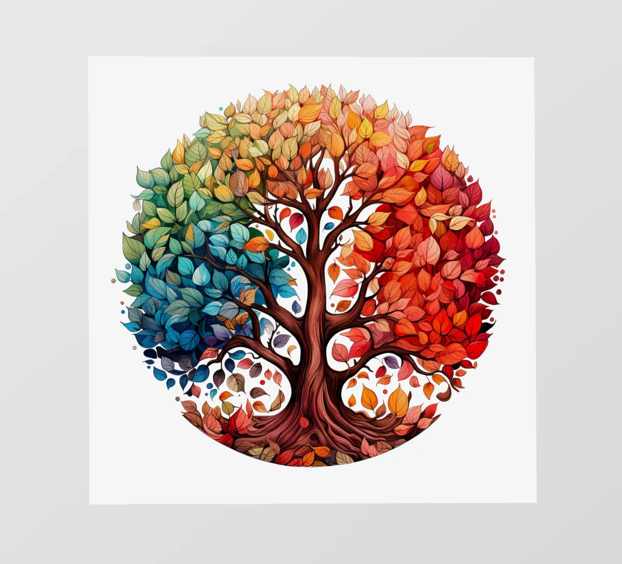 Albero della vita colorato telo in pvc da Spiritual Touch