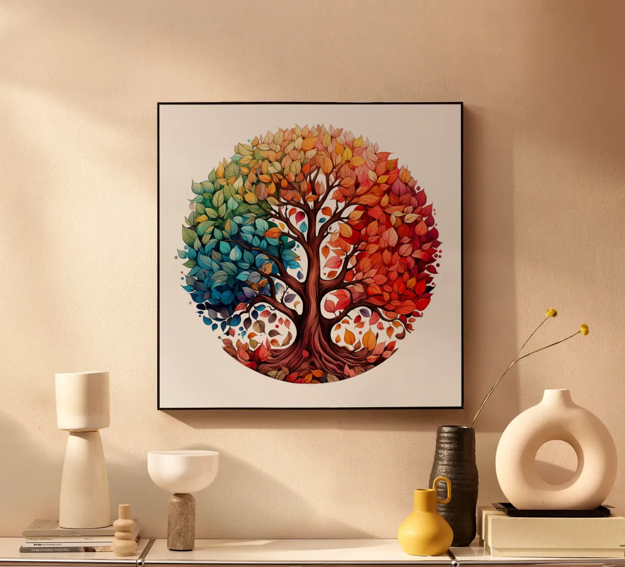 Albero della vita colorato alluminio dibond da Spiritual Touch