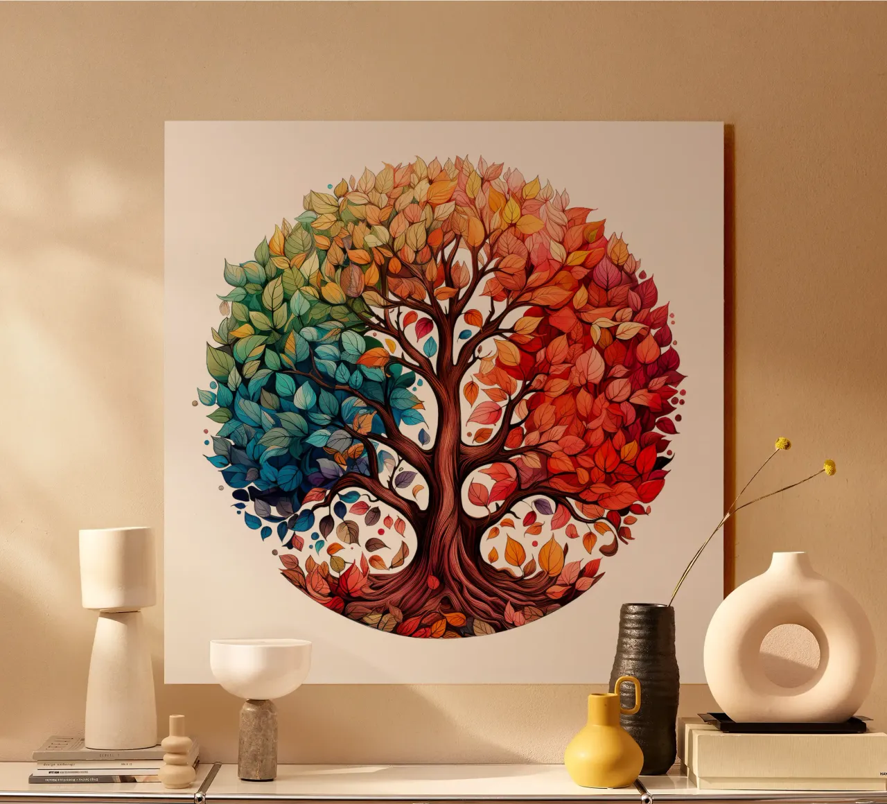 Albero della vita colorato alluminio dibond da Spiritual Touch