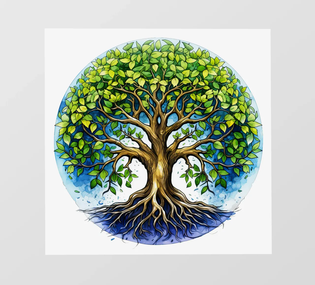Albero della vita colorato telo in pvc da Spiritual Touch