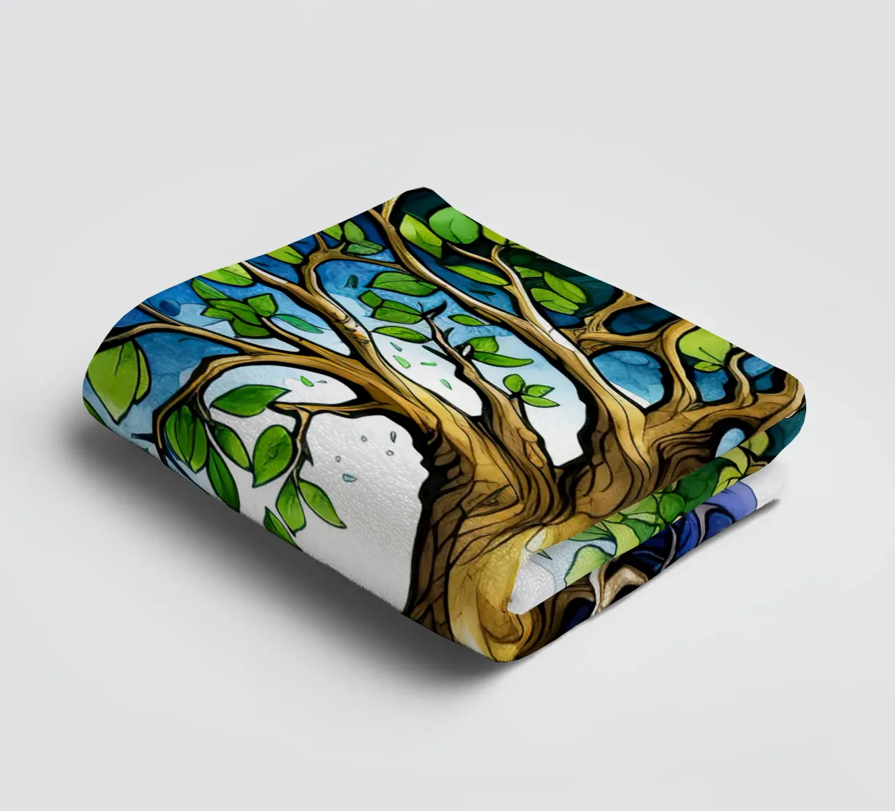 Albero della vita colorato asciugamano da bagno da Spiritual Touch