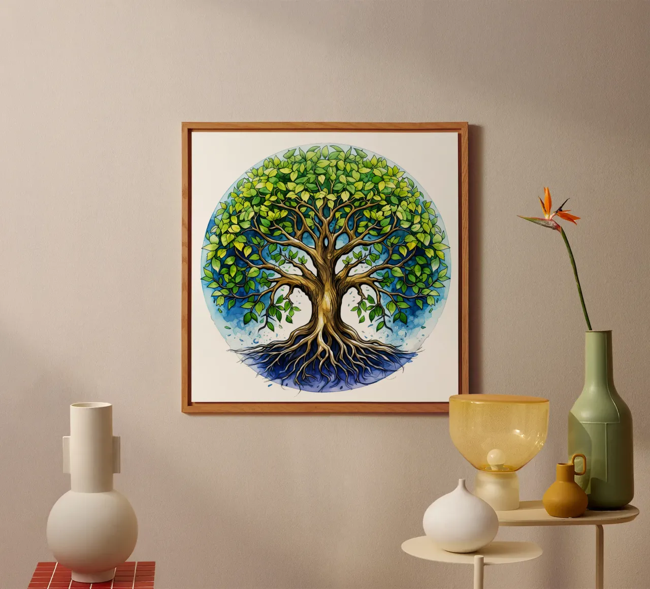 Albero della vita colorato alluminio dibond da Spiritual Touch