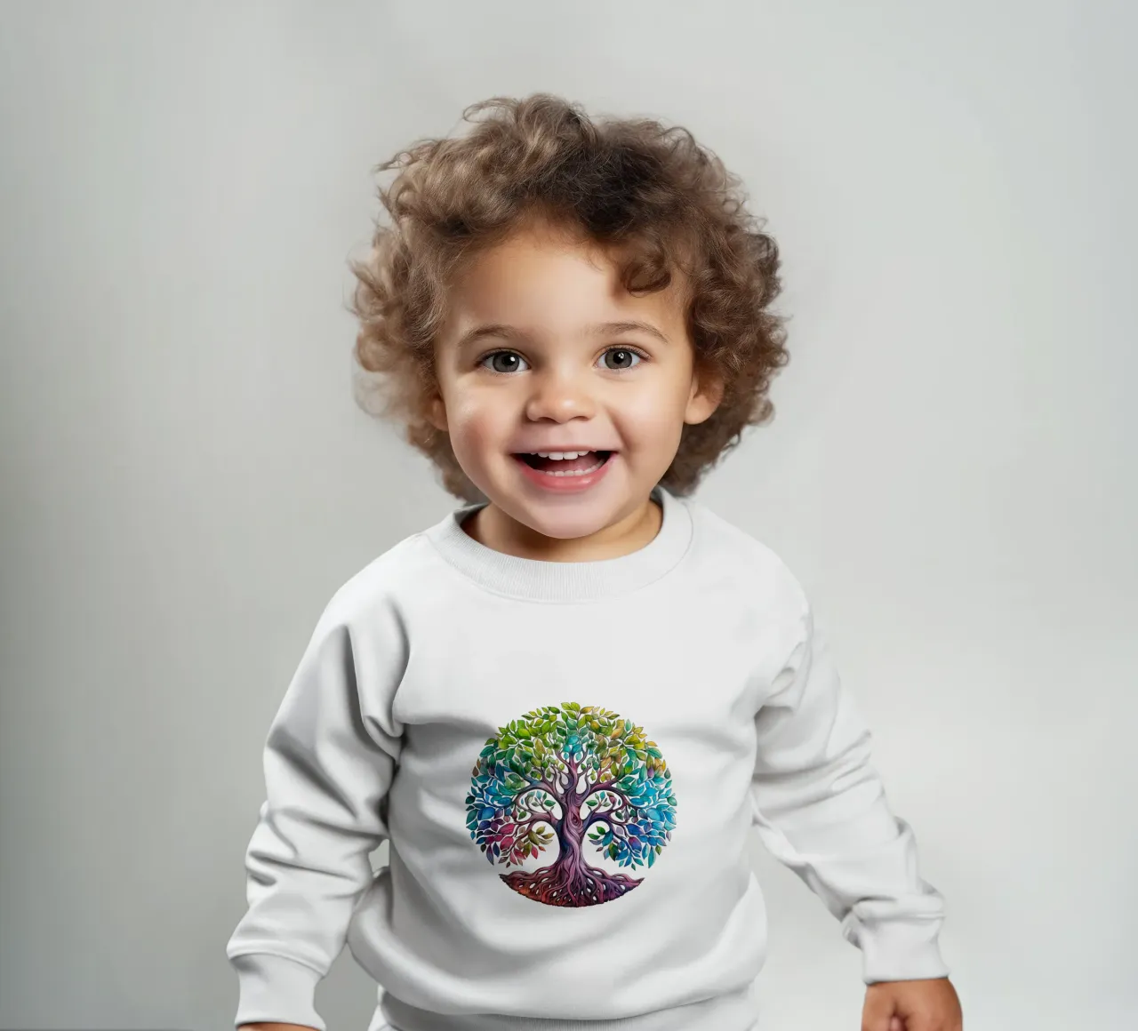 Albero della vita colorato felpa neonato da Spiritual Touch