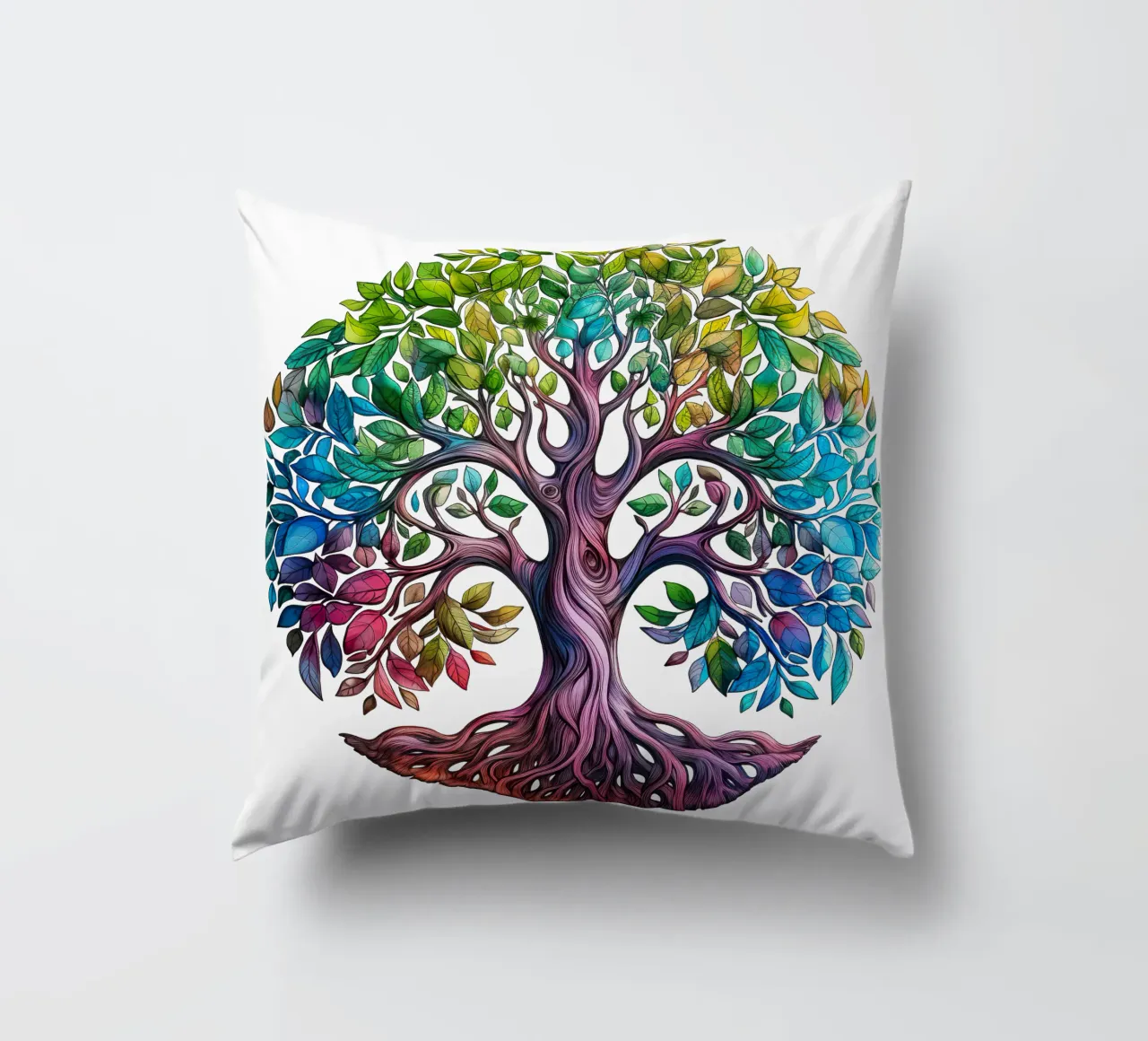 Albero della vita colorato cuscino da Spiritual Touch