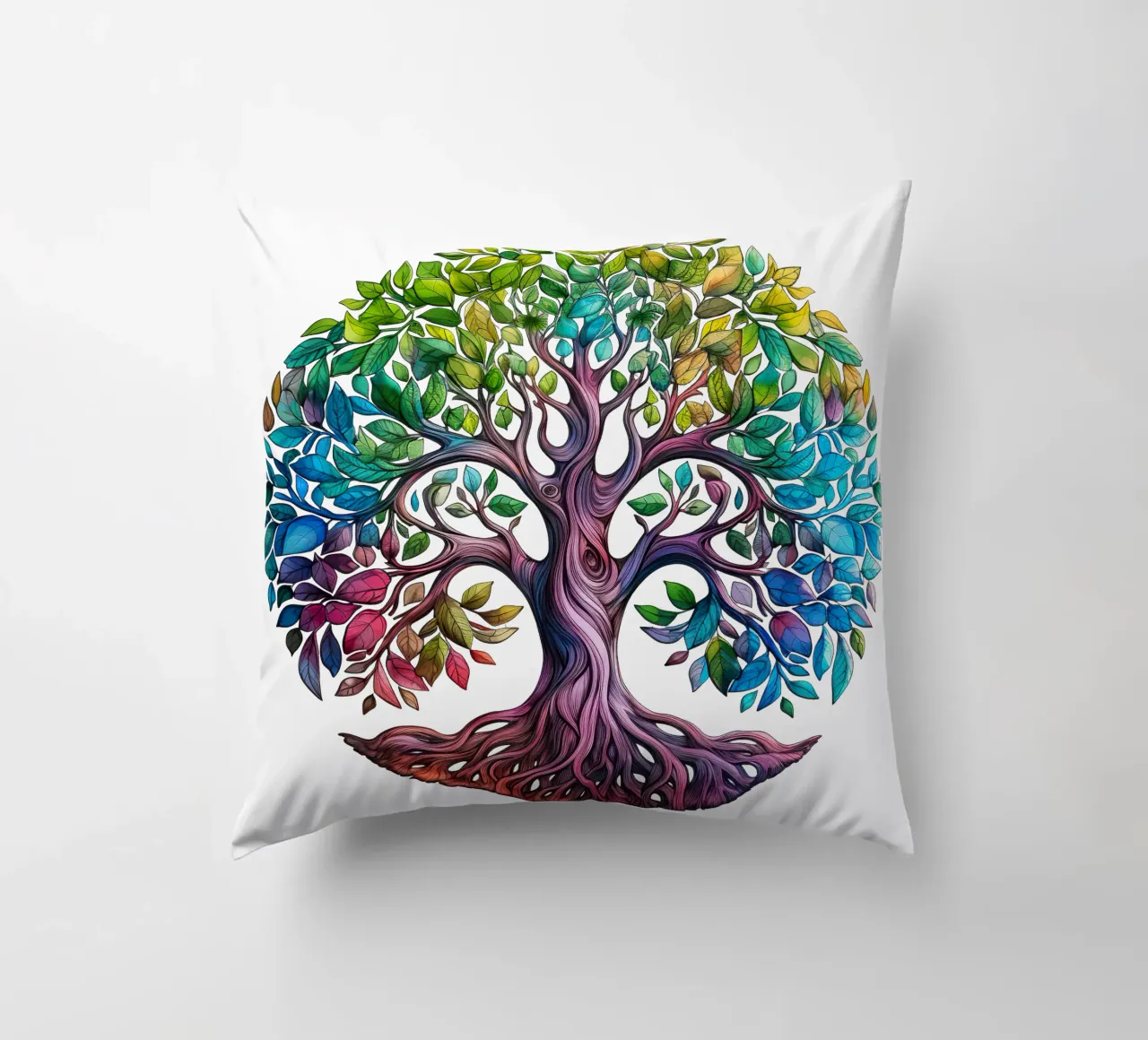 Albero della vita colorato cuscino da Spiritual Touch