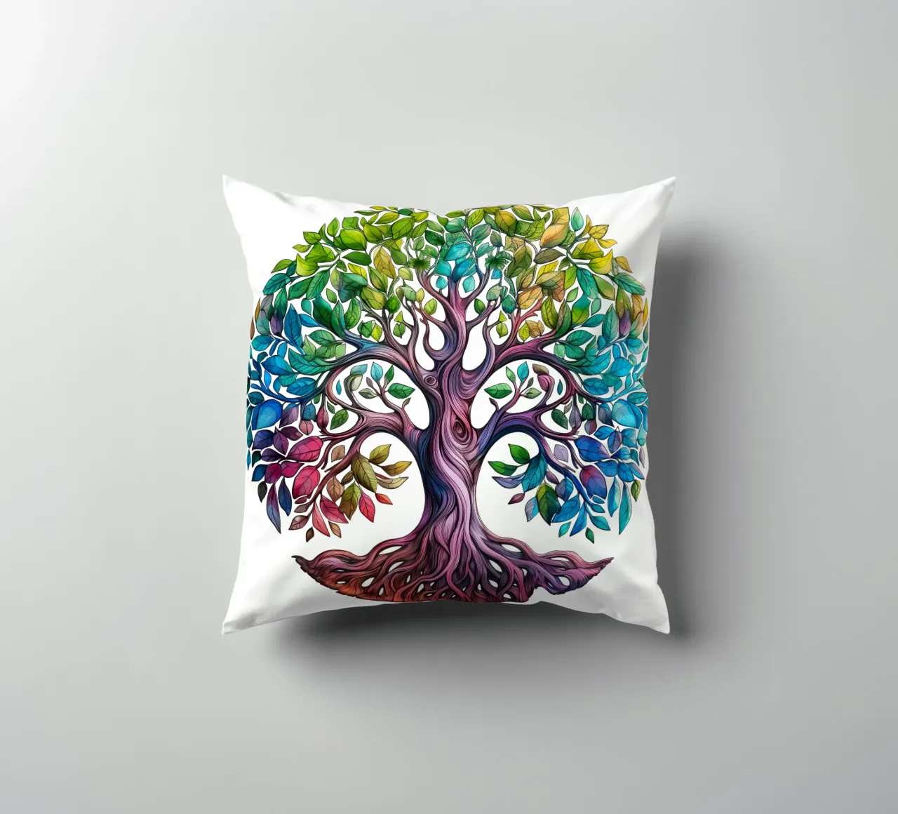 Albero della vita colorato cuscino da Spiritual Touch