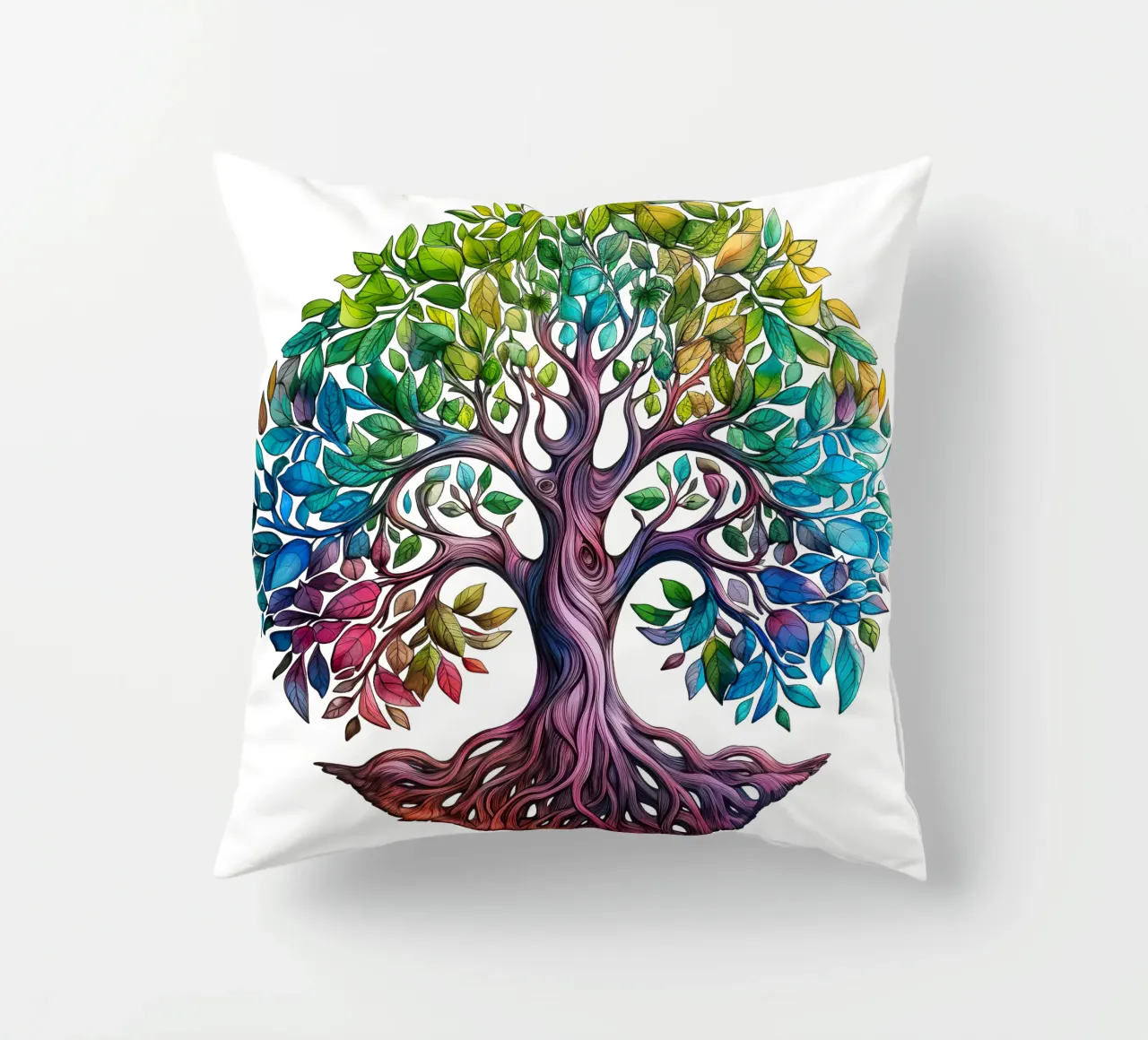 Albero della vita colorato cuscino da Spiritual Touch