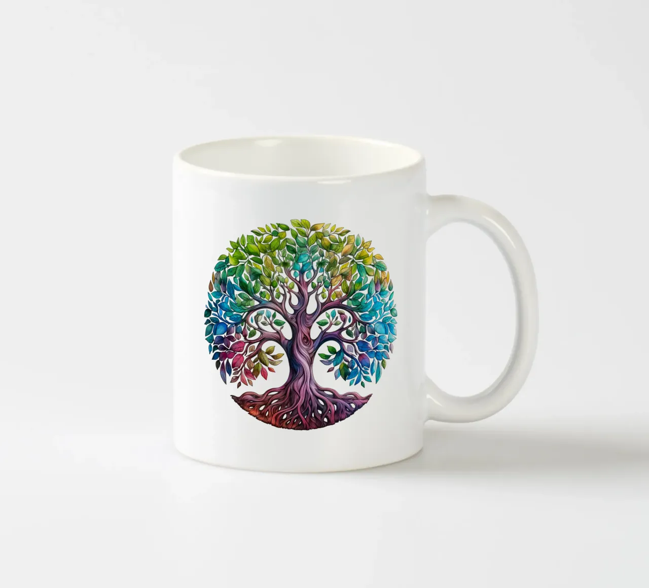 Albero della vita colorato tazza in ceramica da Spiritual Touch