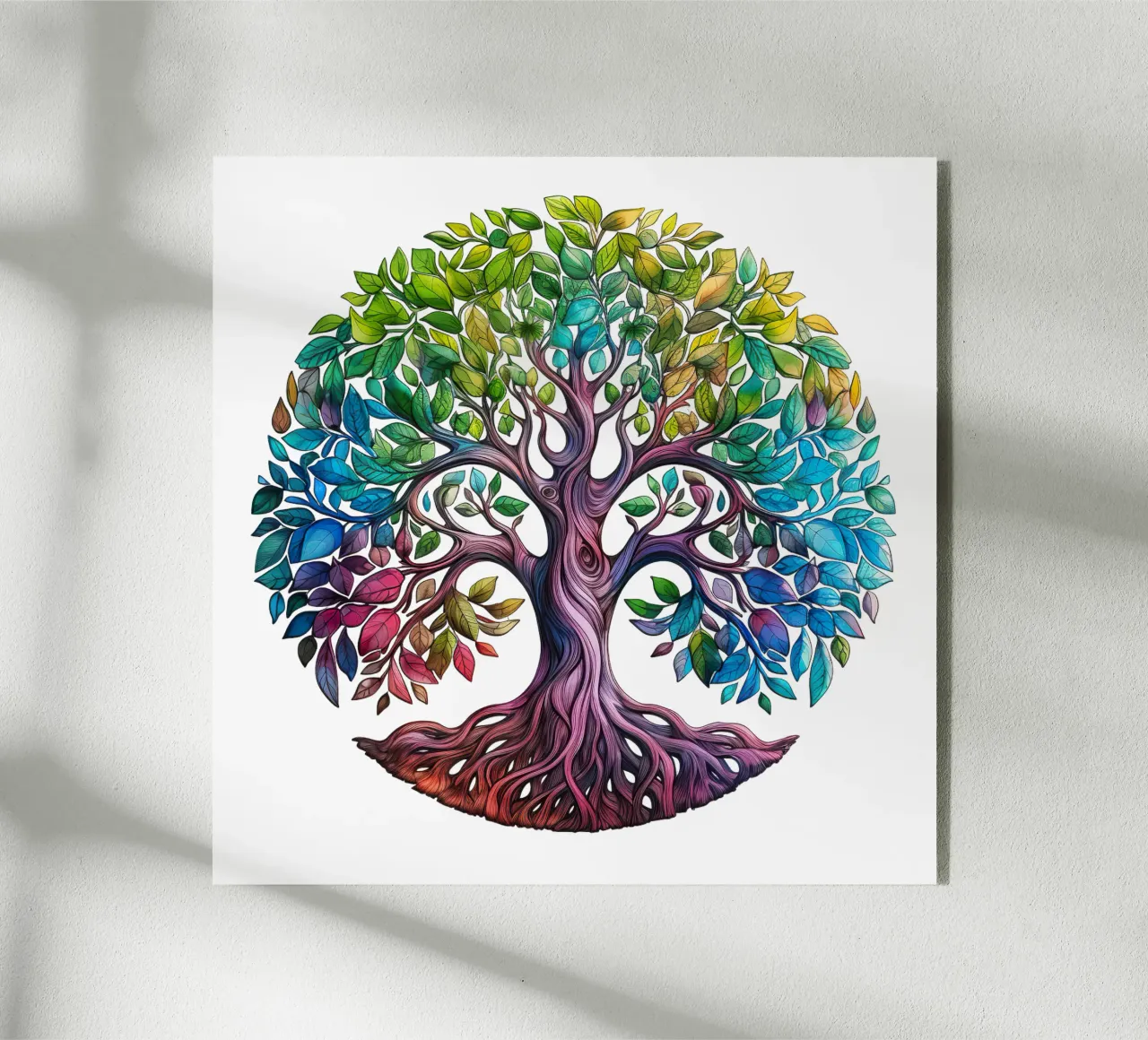 Albero della vita colorato plexiglass da Spiritual Touch