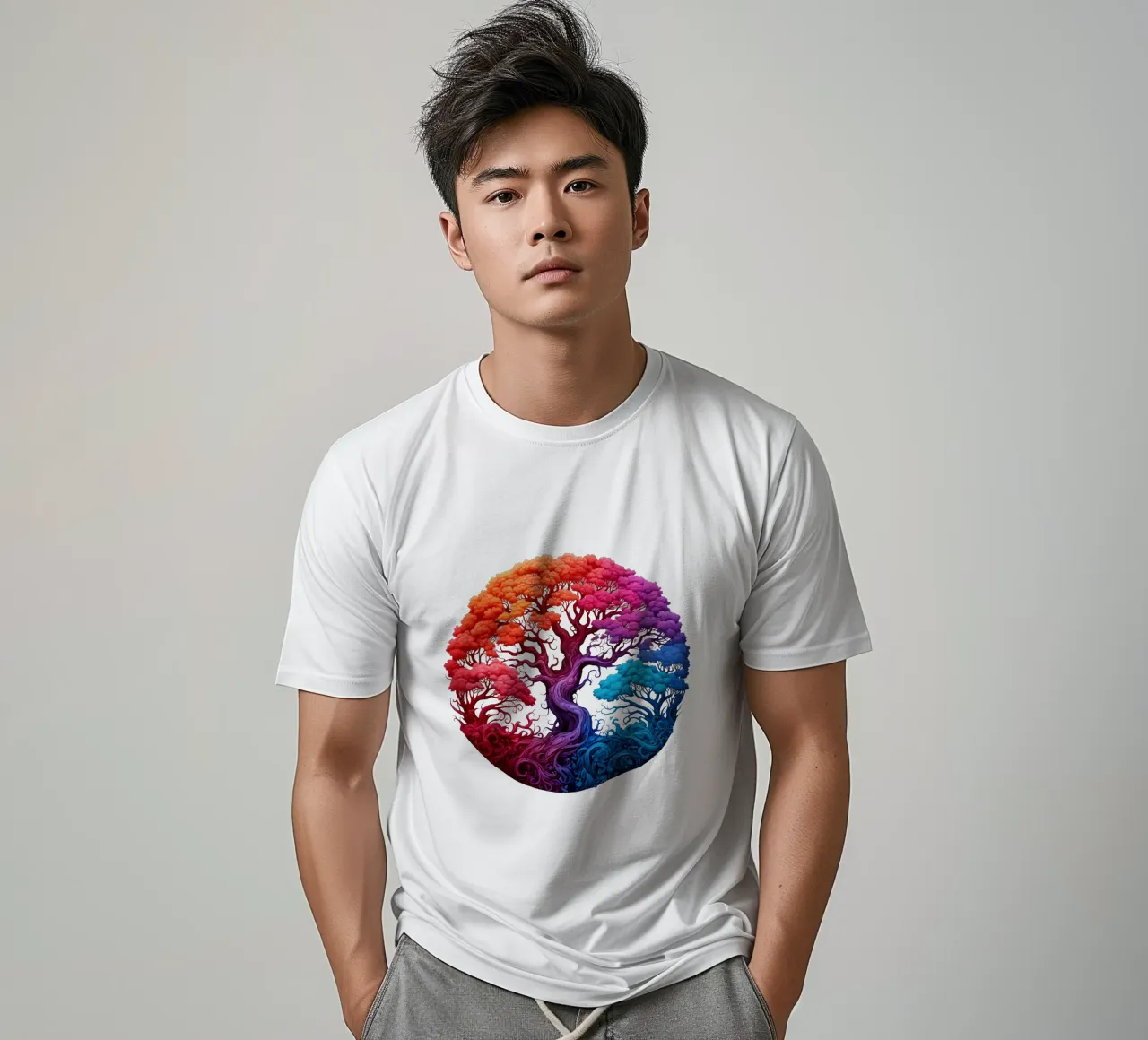 Albero della vita colorato t-shirt da Spiritual Touch