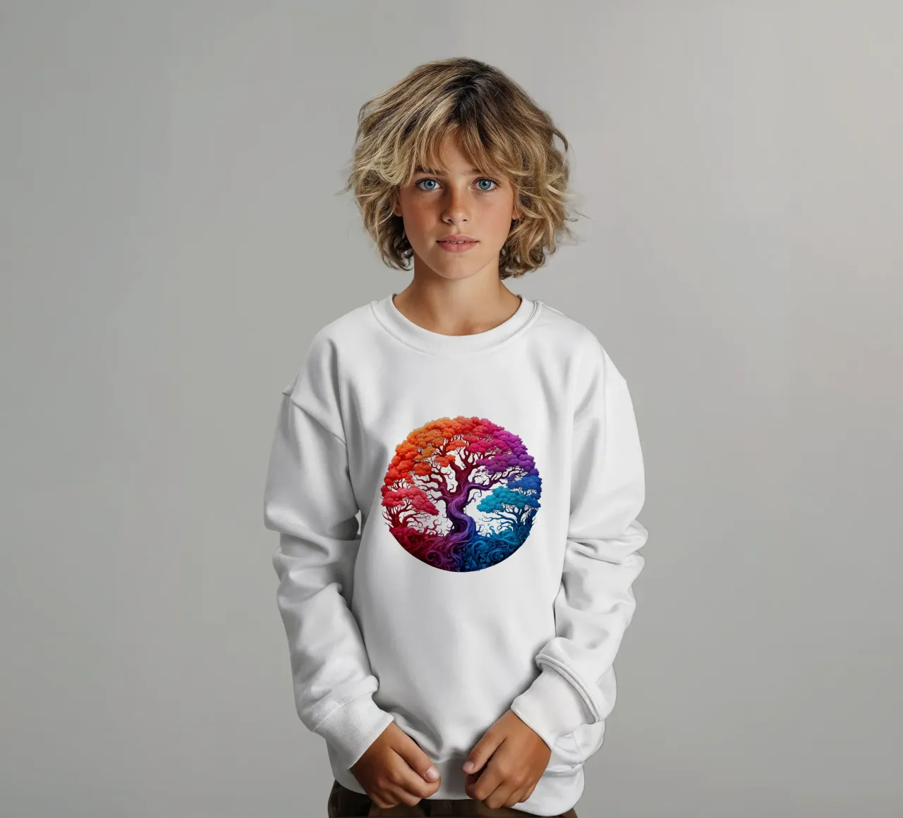 Albero della vita colorato felpa bambino da Spiritual Touch