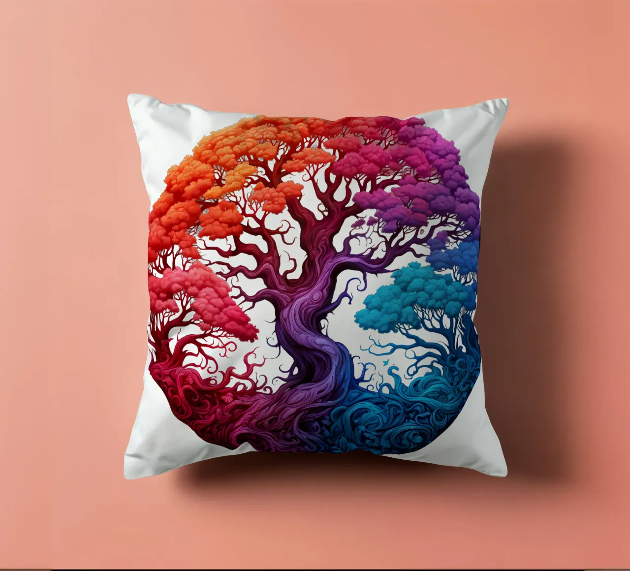 Albero della vita colorato cuscino da Spiritual Touch
