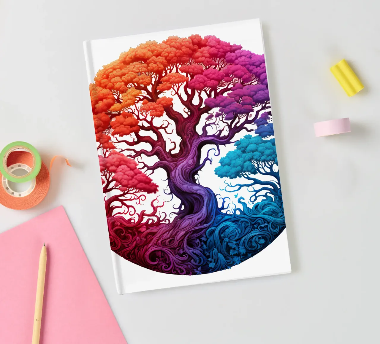 Colorful Tree of Life notebook by Spiritual Touch