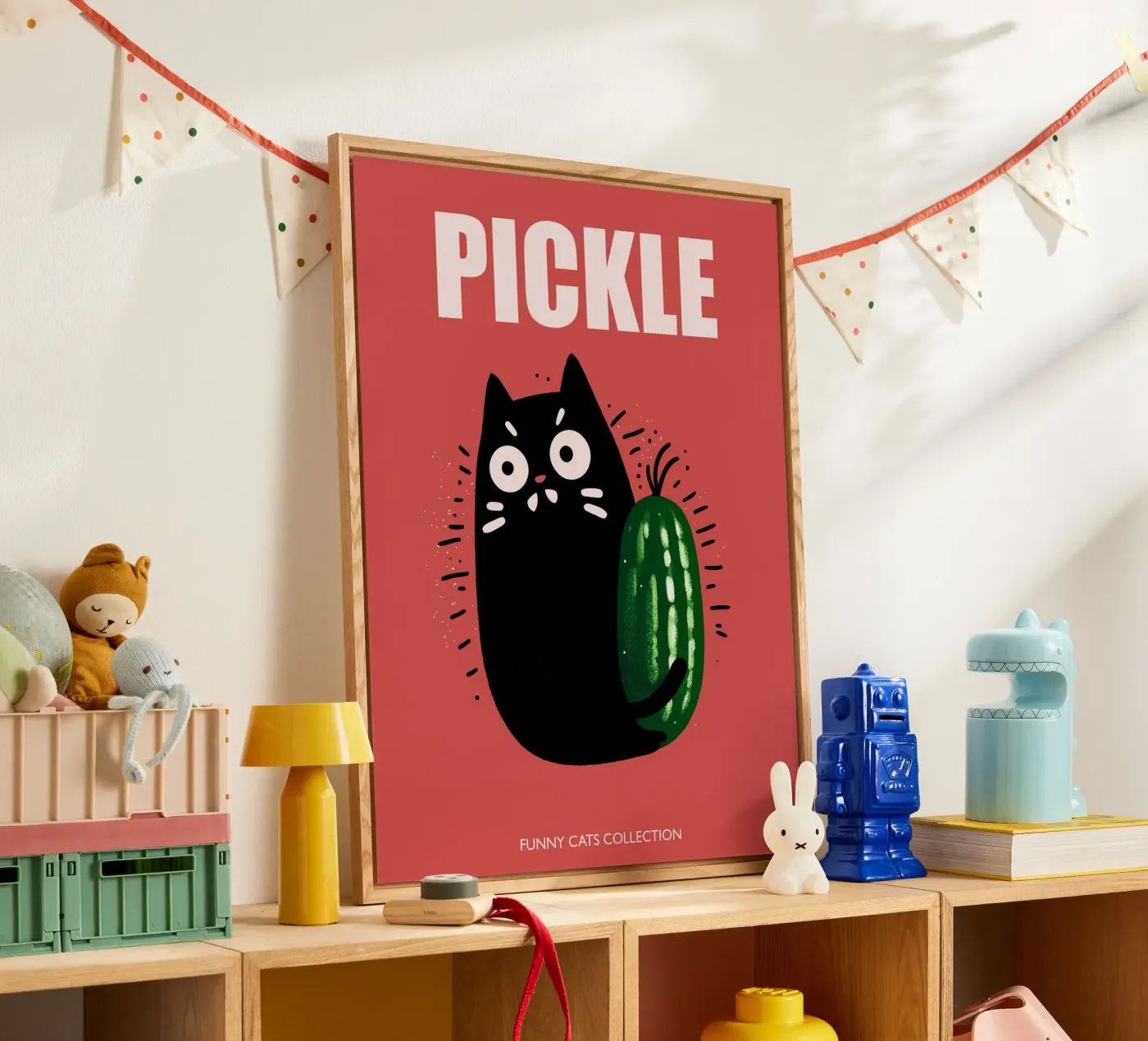 Gatto sottaceto plexiglass da Peaches Art Prints