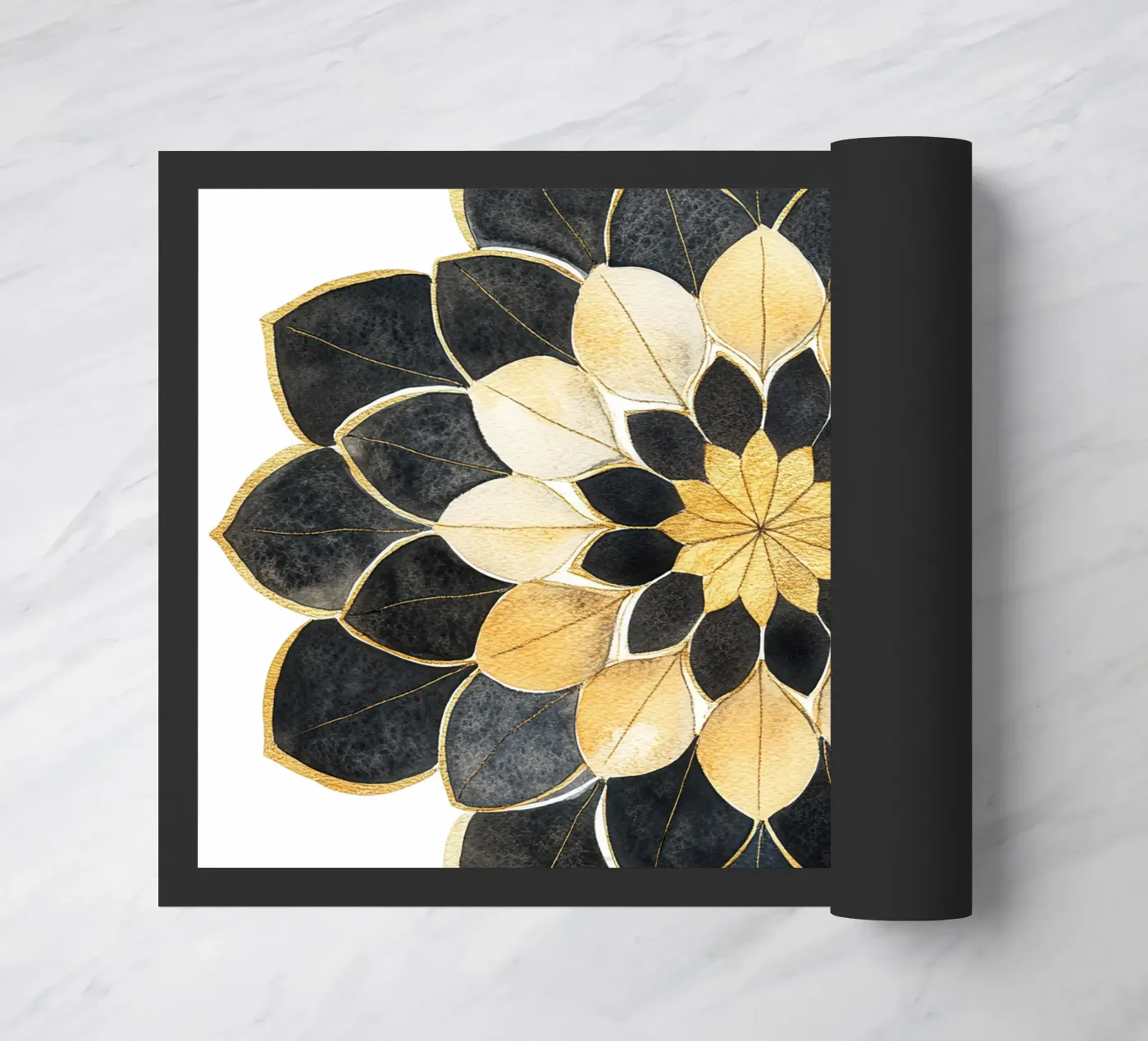 Black & Gold Mandala zerbino da Spiritual Touch