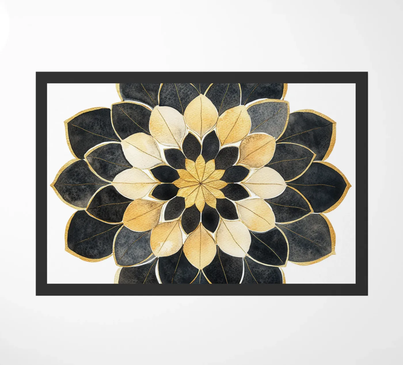 Black & Gold Mandala zerbino da Spiritual Touch