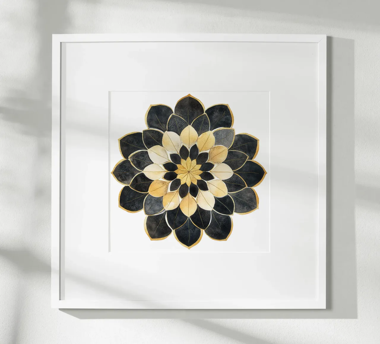 Mandala nero e oro poster da Spiritual Touch