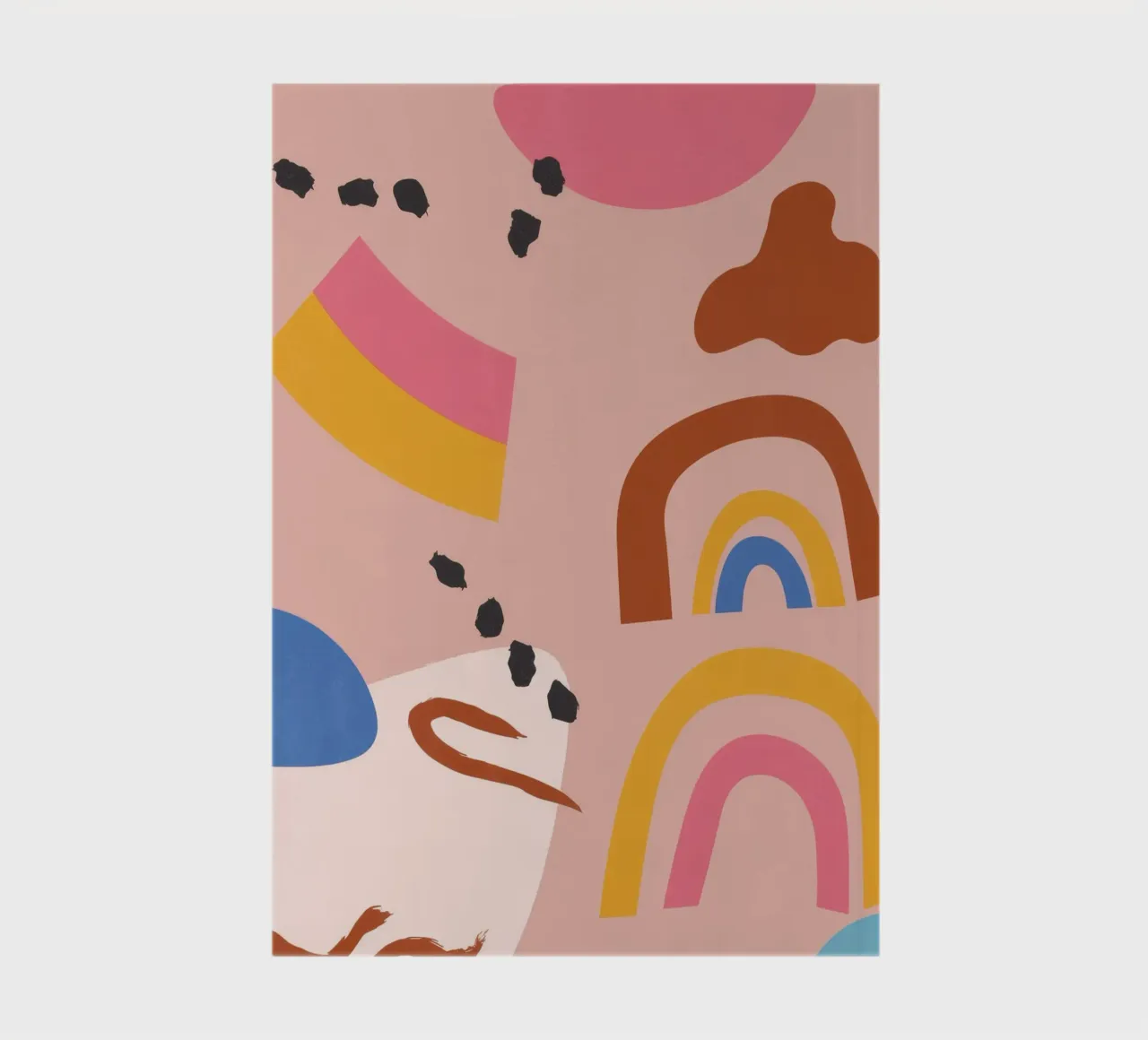 Abstract Rainbow Shapes notebook by Demar Galleria