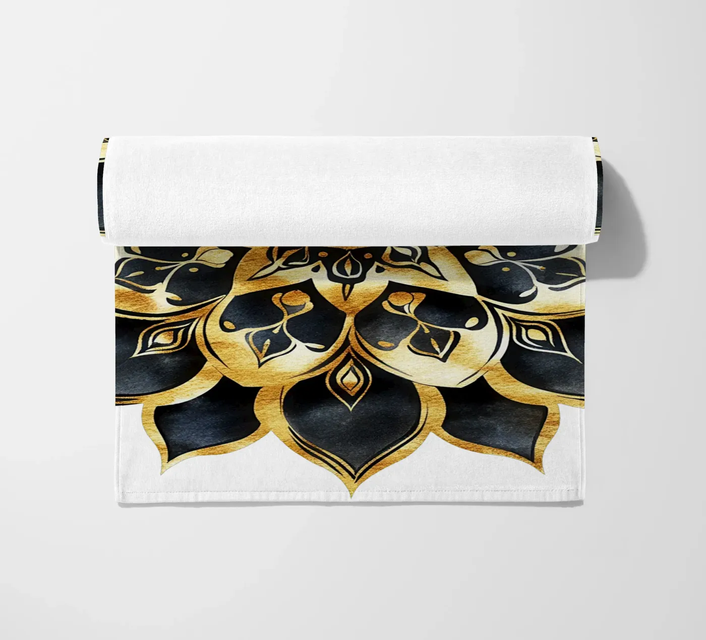 Black & Gold Mandala telo mare da Spiritual Touch