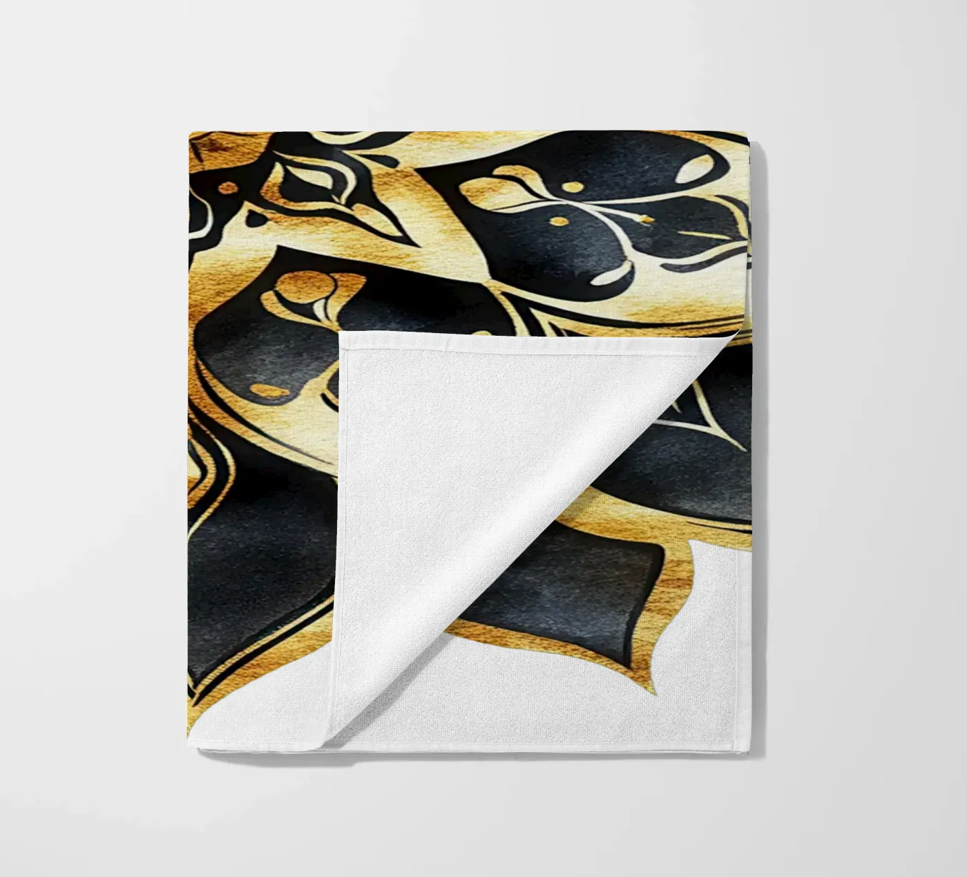 Black & Gold Mandala telo mare da Spiritual Touch