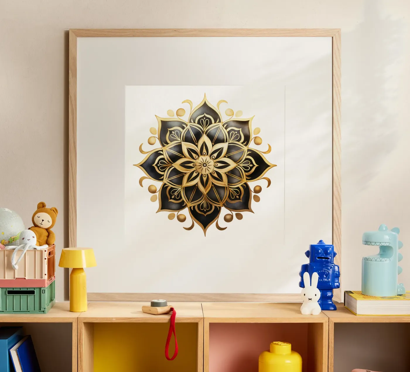 Black & Gold Mandala poster da Spiritual Touch