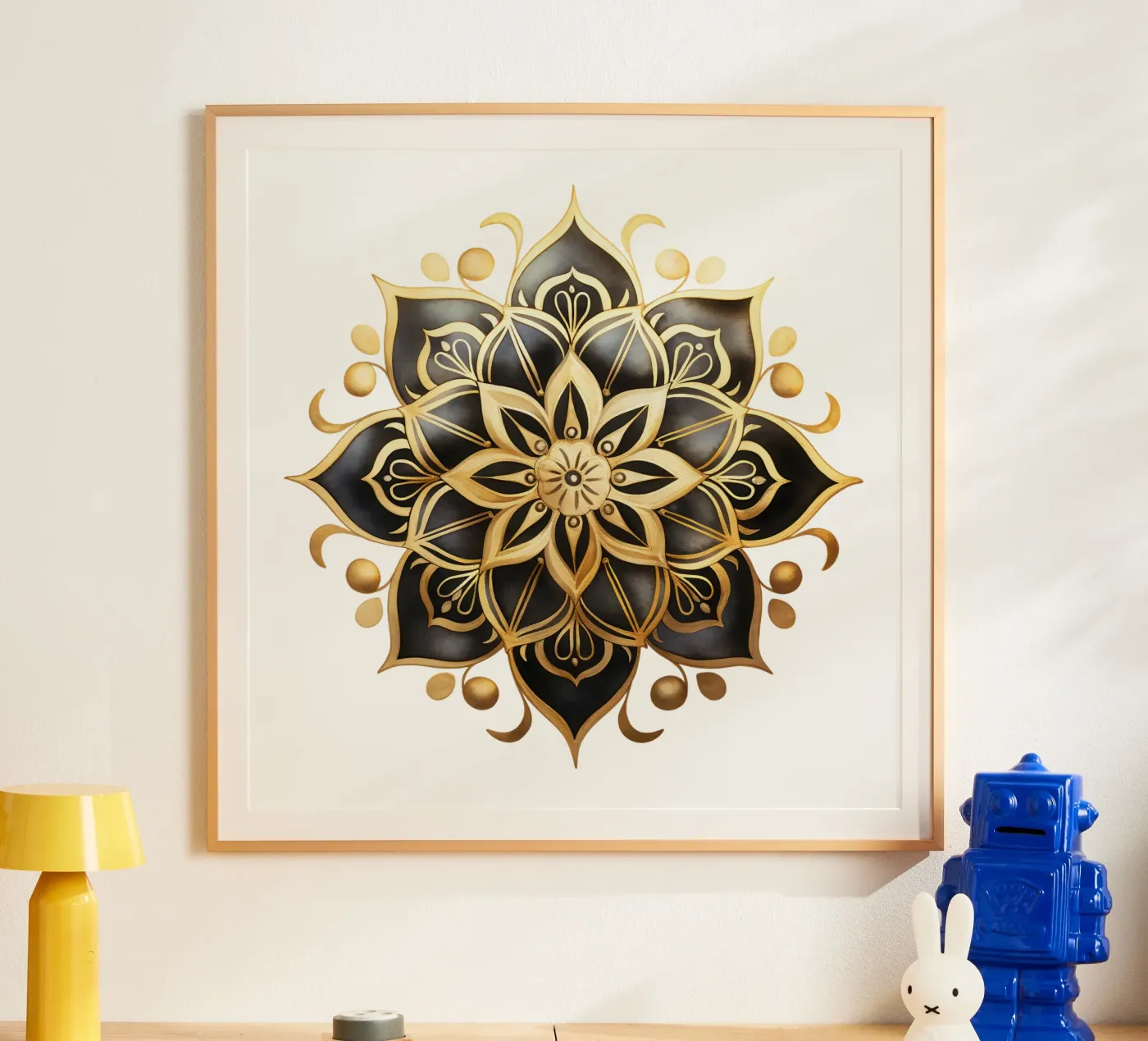 Black & Gold Mandala poster da Spiritual Touch