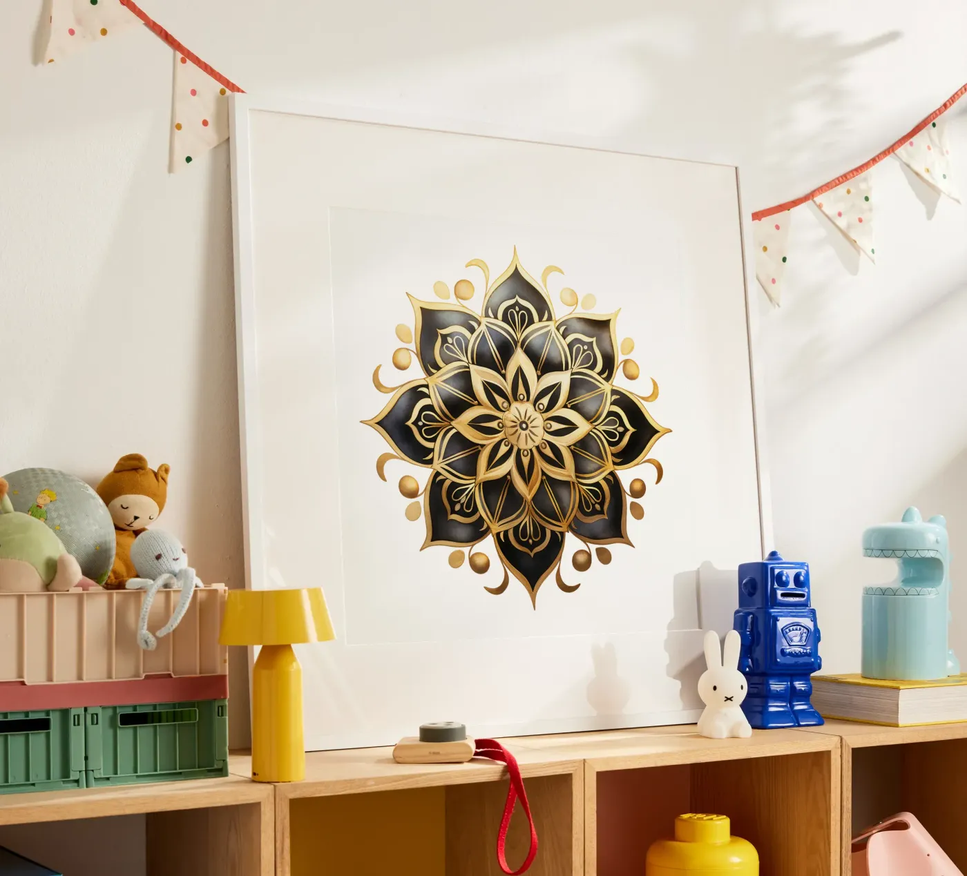 Black & Gold Mandala poster da Spiritual Touch