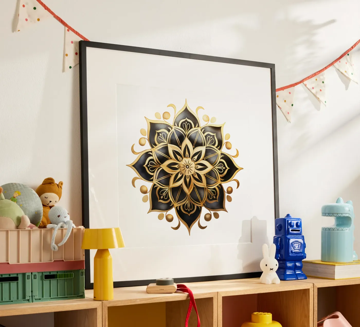 Black & Gold Mandala poster da Spiritual Touch