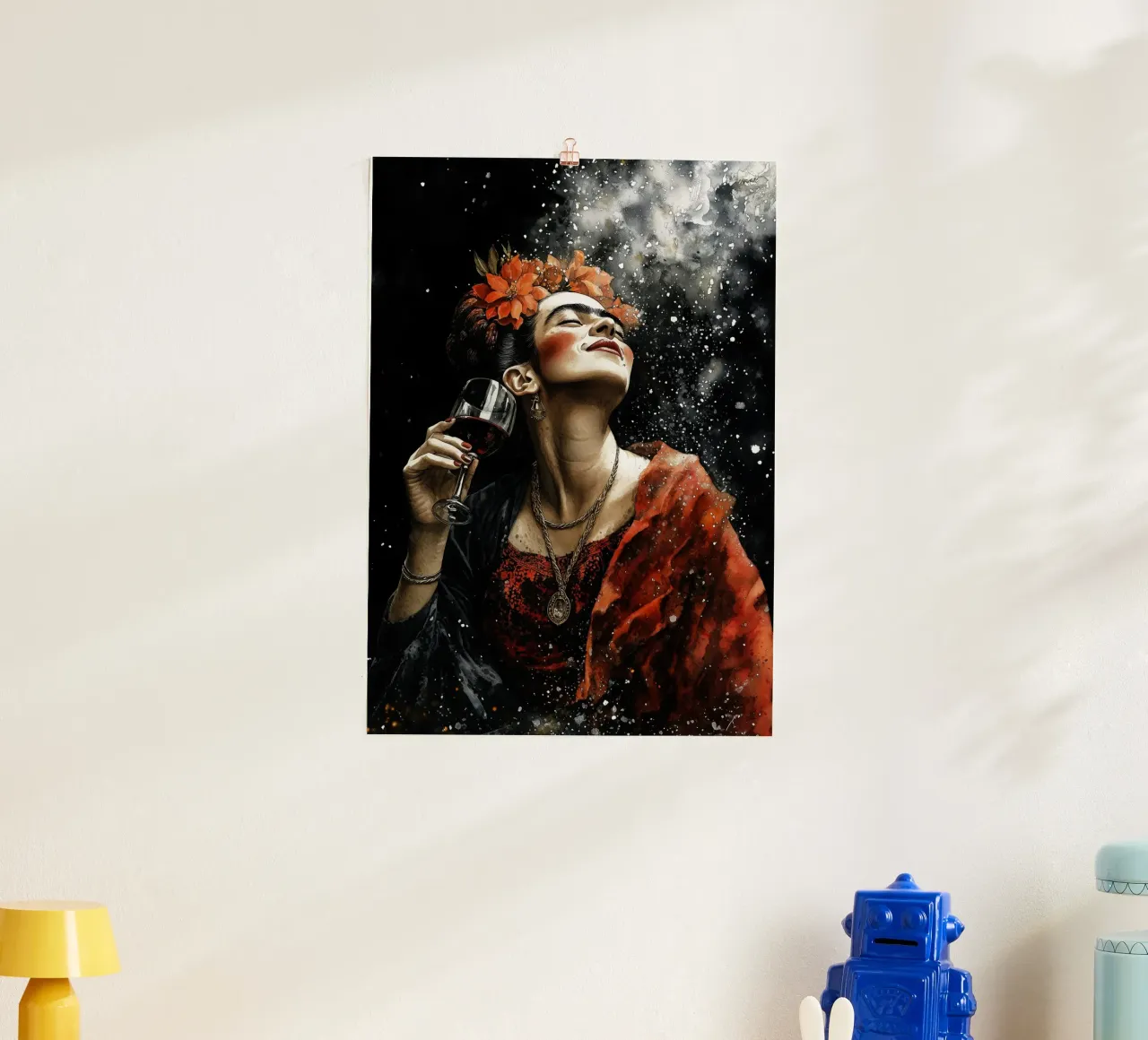 Venerdì sera poster con telaio in alluminio da Justyna Jaszke JBJart