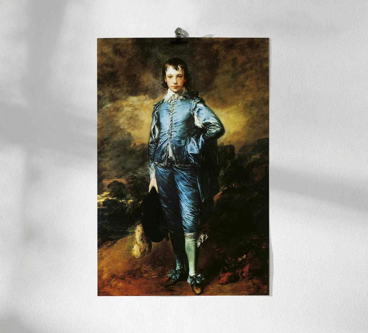 Thomas Gainsborough Il ragazzo blu poster con telaio in alluminio da Timeless Artworks