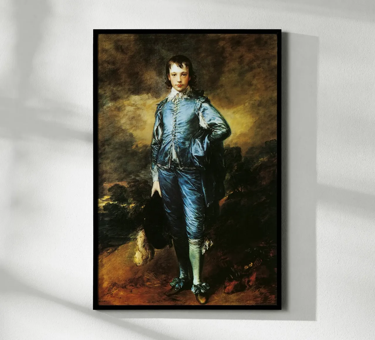 Thomas Gainsborough Il ragazzo blu poster con telaio in alluminio da Timeless Artworks