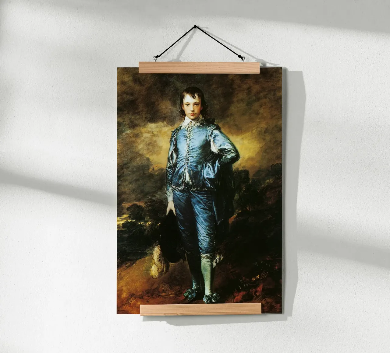 Thomas Gainsborough Il ragazzo blu poster con telaio in alluminio da Timeless Artworks