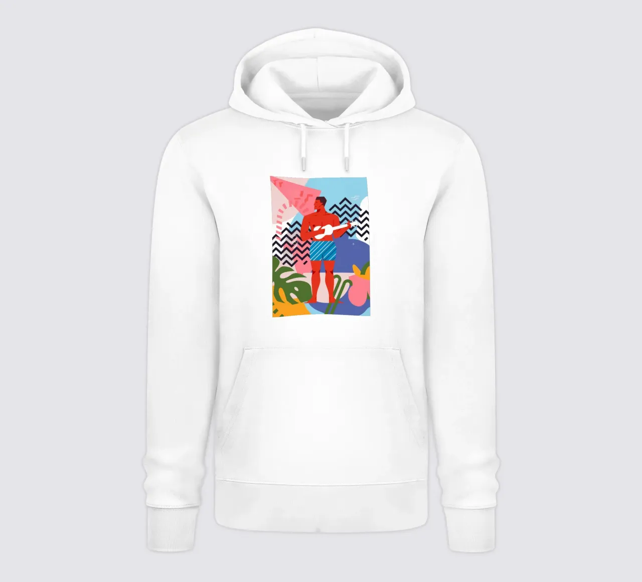 Guitar Player Zusammenfassung Hoodie von Demar Galleria