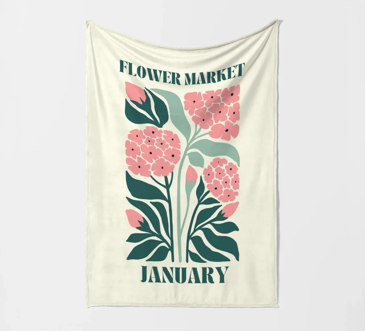 Segnalatore di fiori gennaio coperta in pile da Kiroiharu