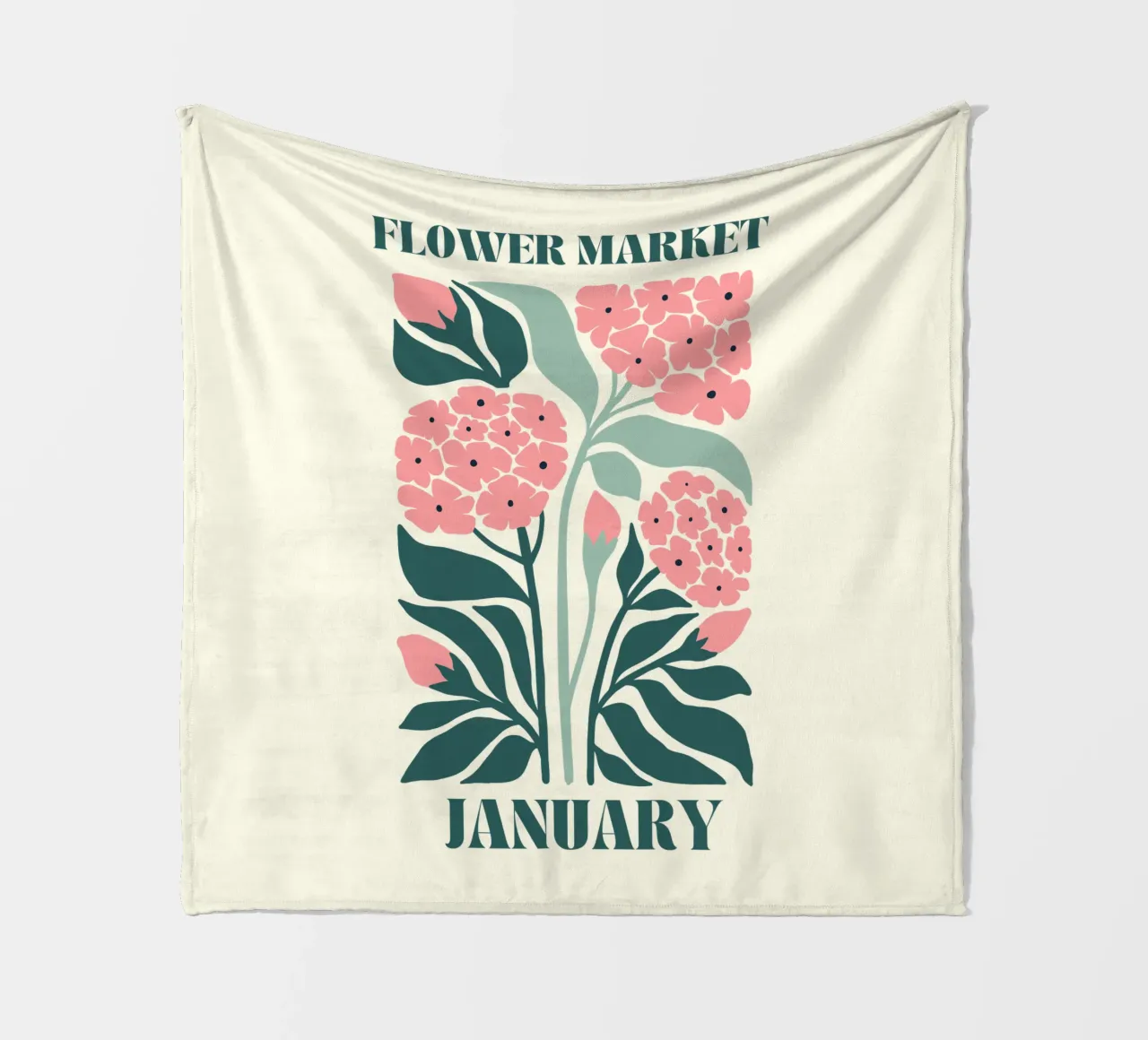 Segnalatore di fiori gennaio coperta in pile da Kiroiharu