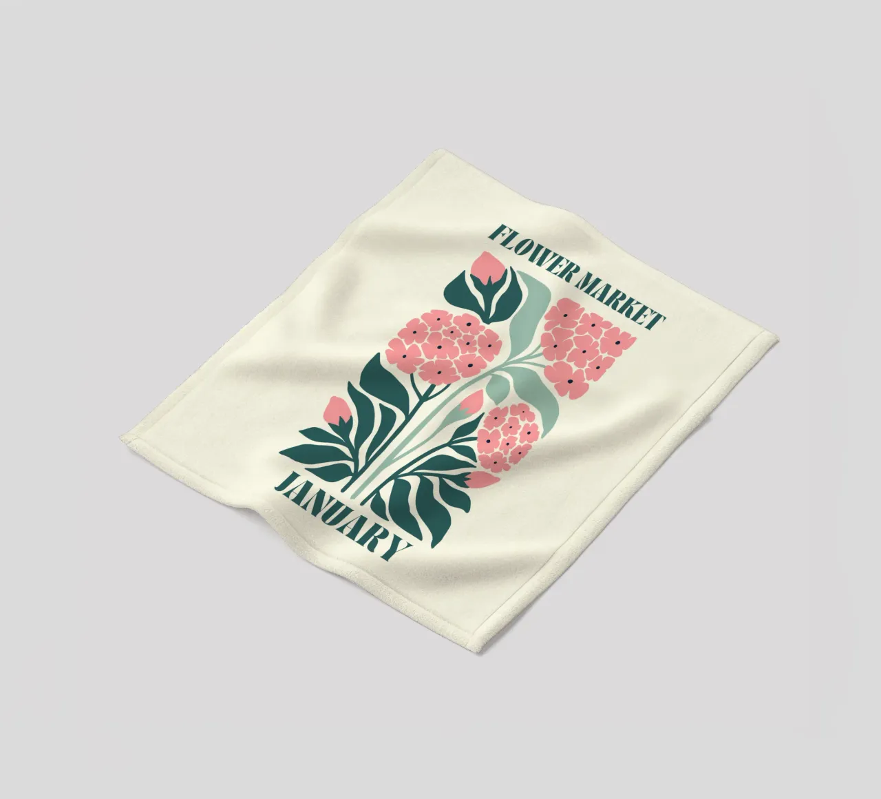 Segnalatore di fiori gennaio coperta in pile da Kiroiharu
