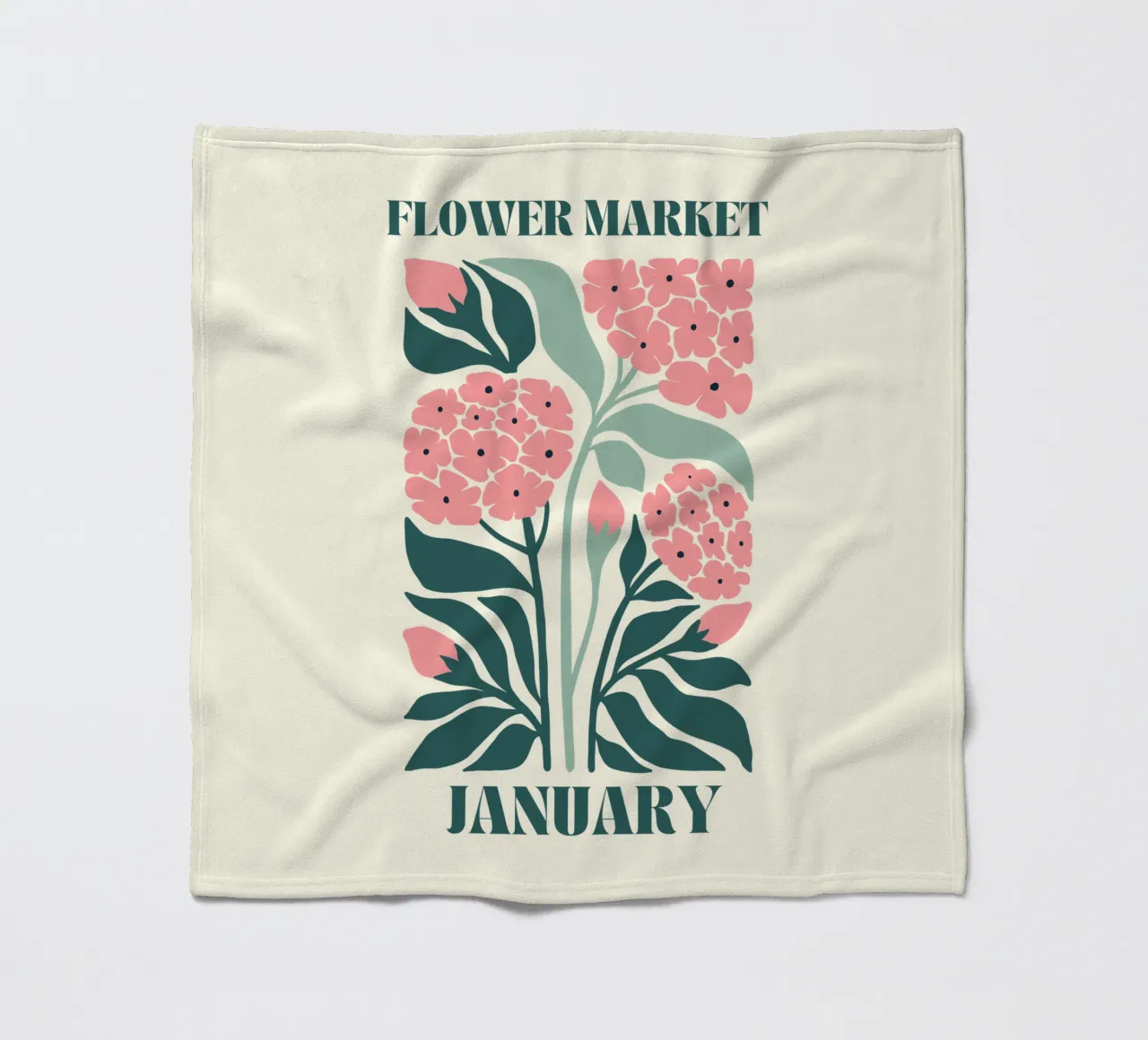 Segnalatore di fiori gennaio coperta in pile da Kiroiharu