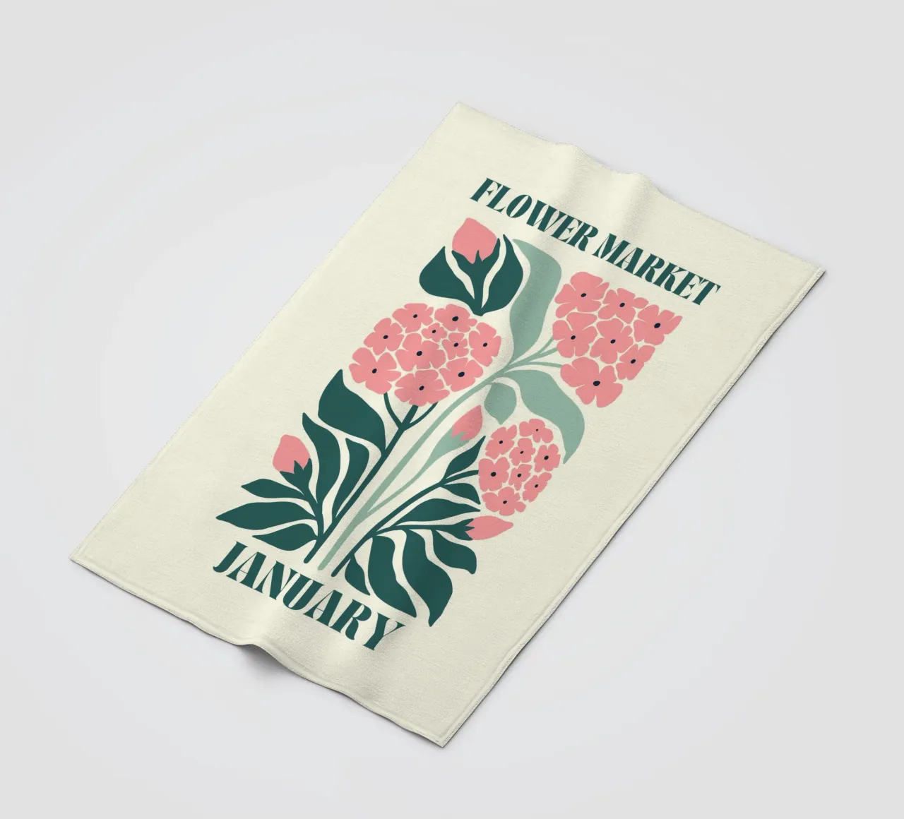 Segnalatore di fiori gennaio coperta in pile da Kiroiharu