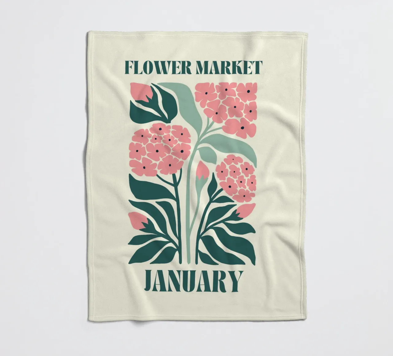 Segnalatore di fiori gennaio coperta in pile da Kiroiharu