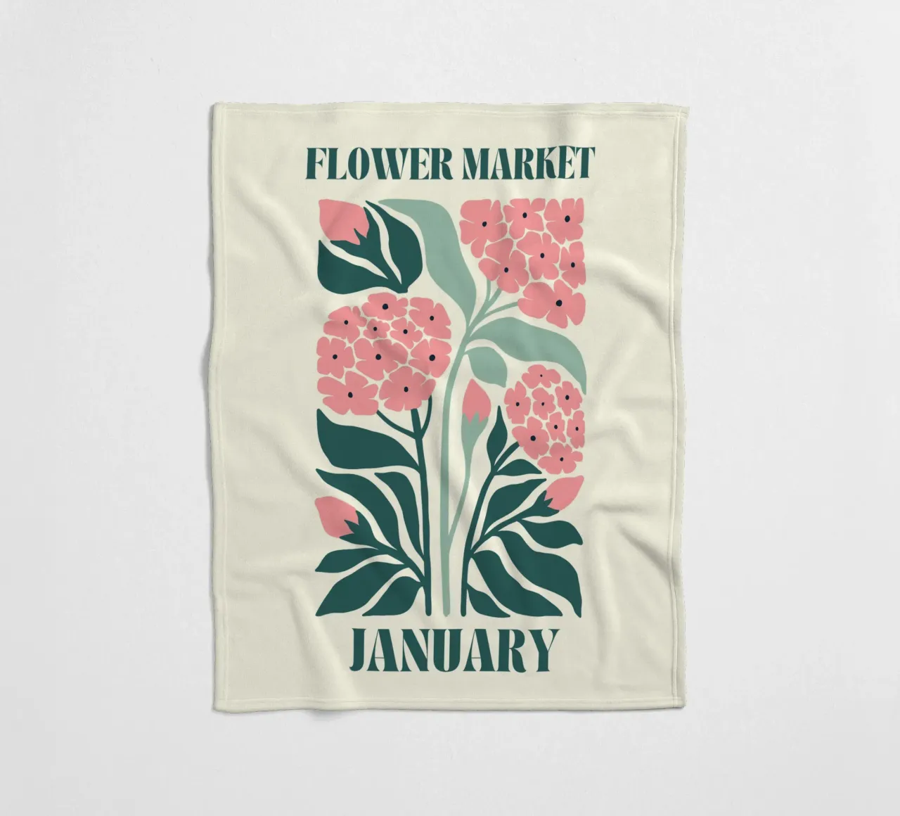 Segnalatore di fiori gennaio coperta in pile da Kiroiharu