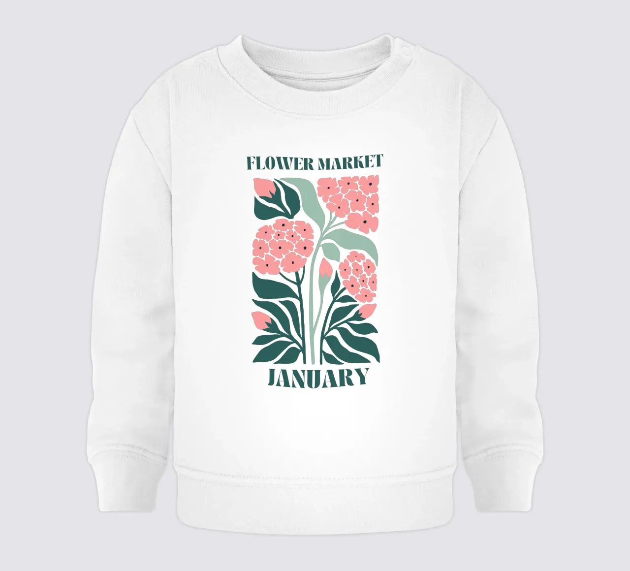 Segnalatore di fiori gennaio felpa neonato da Kiroiharu