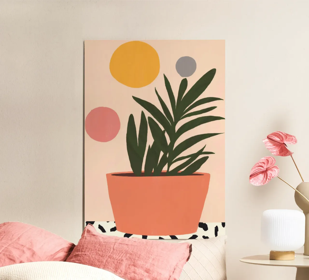 Cerchi di piante in vaso poster da Demar Galleria