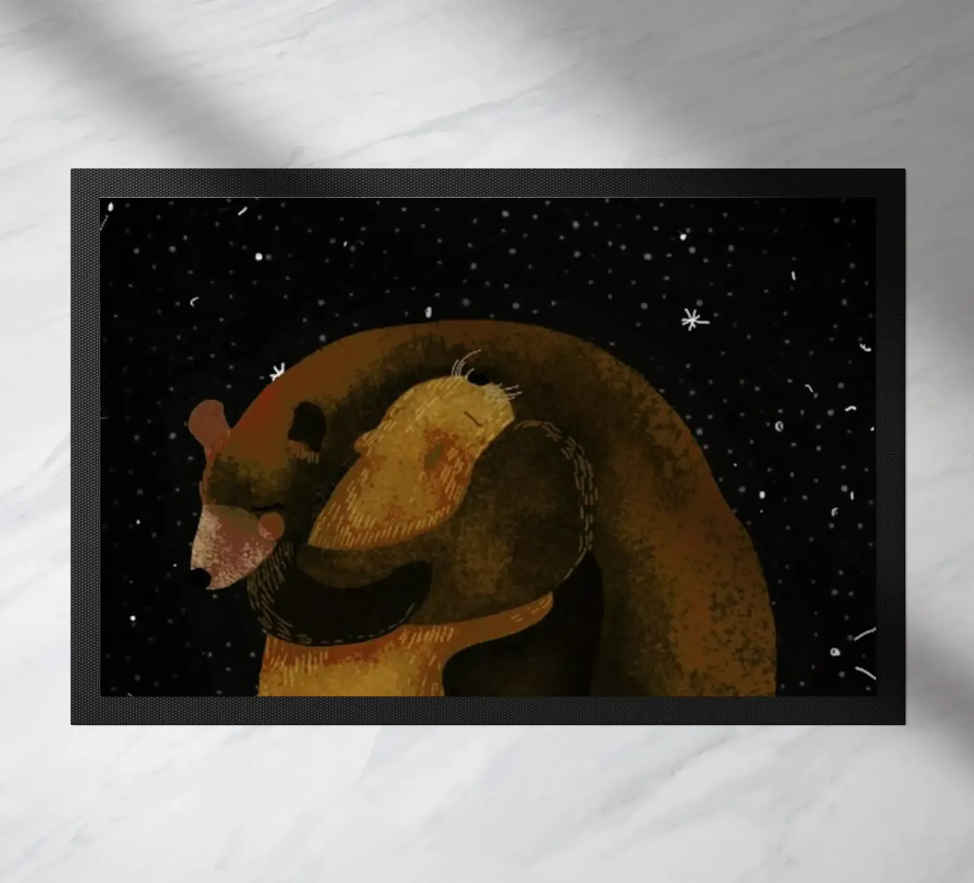 Hug doormat by Amalia Restrepo