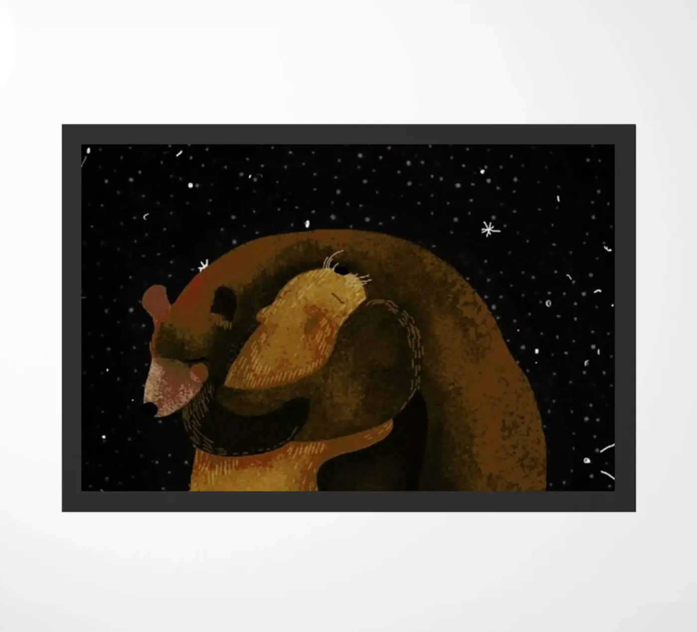 Hug doormat by Amalia Restrepo