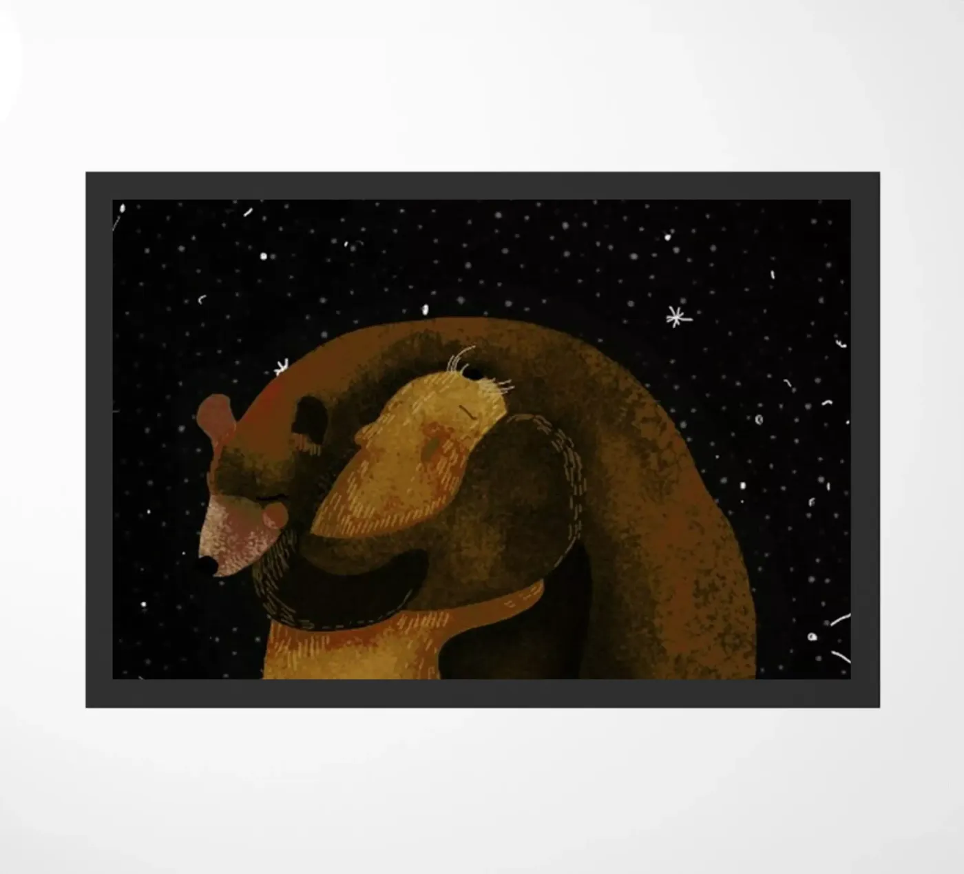 Hug doormat by Amalia Restrepo