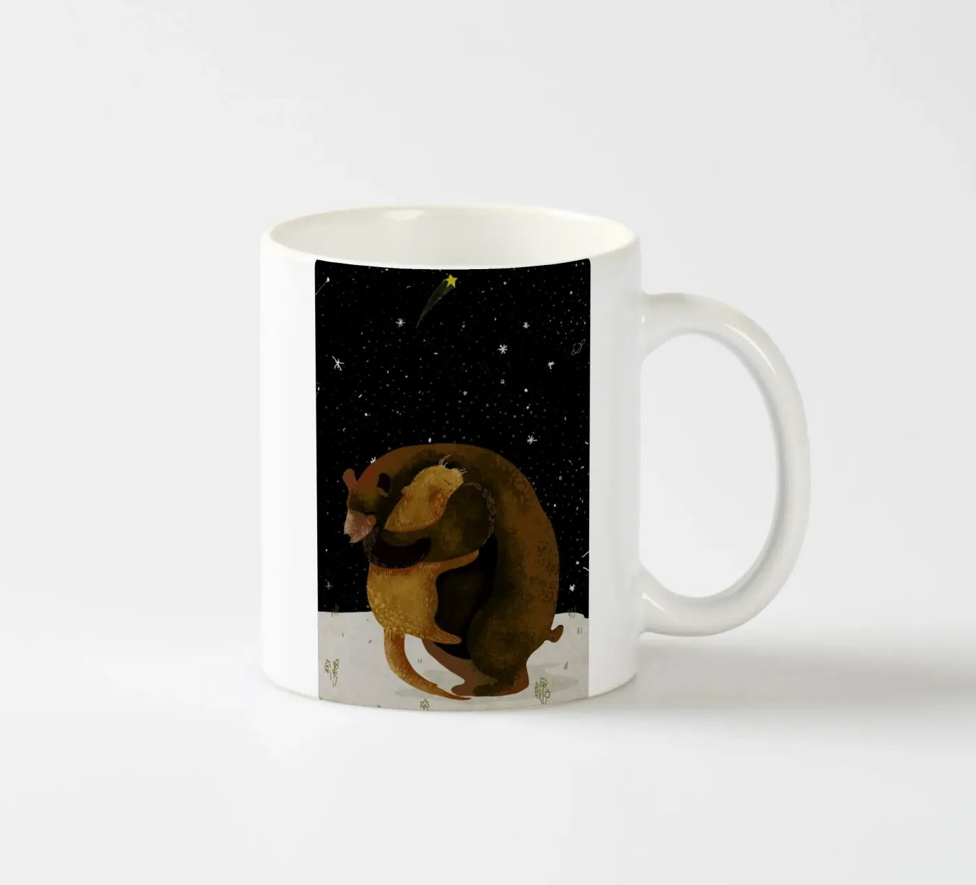 Hug ceramic mug by Amalia Restrepo