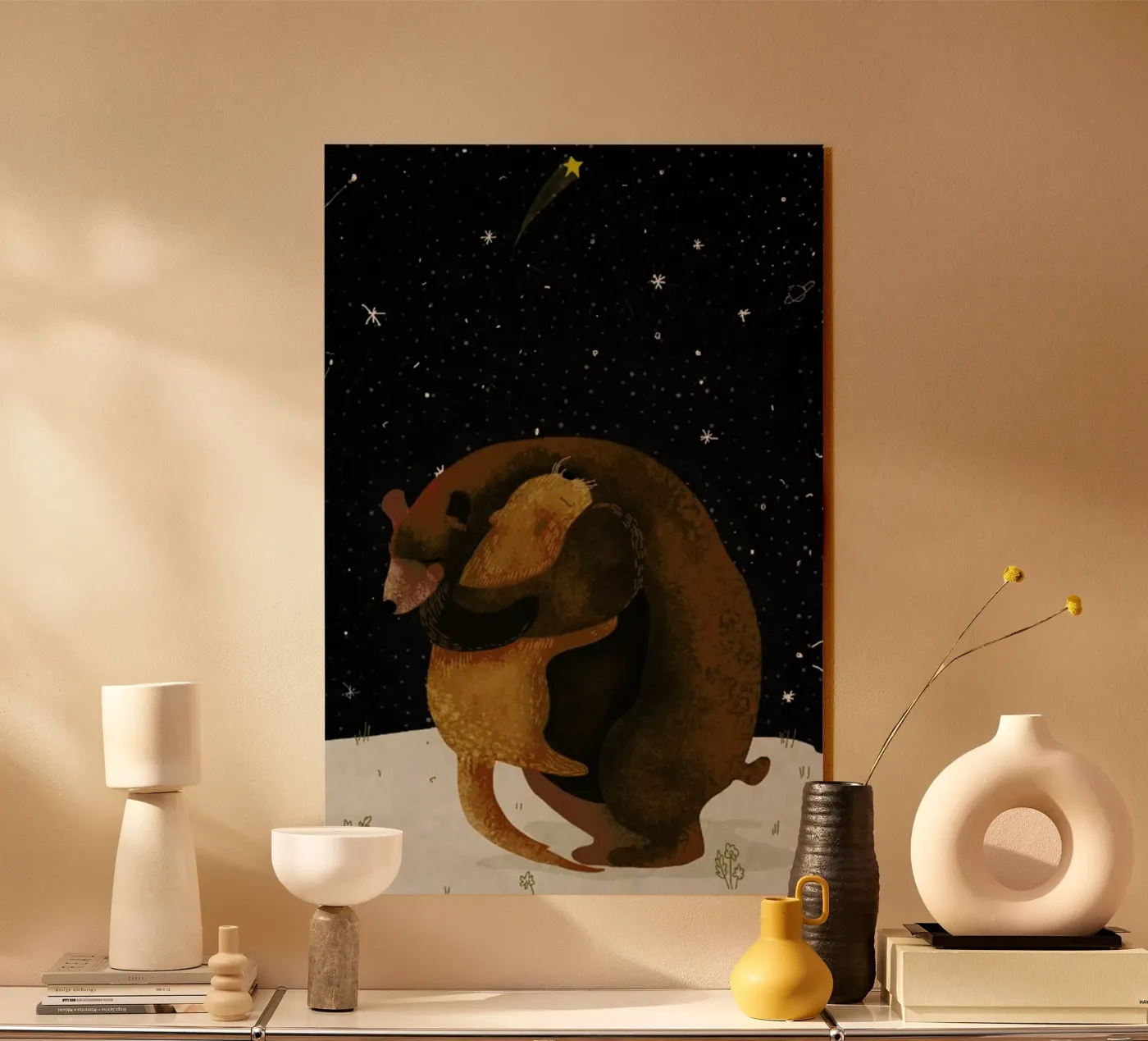 Hug plexiglas de Amalia Restrepo