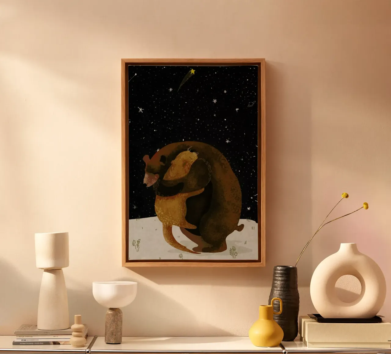 Hug tela da Amalia Restrepo